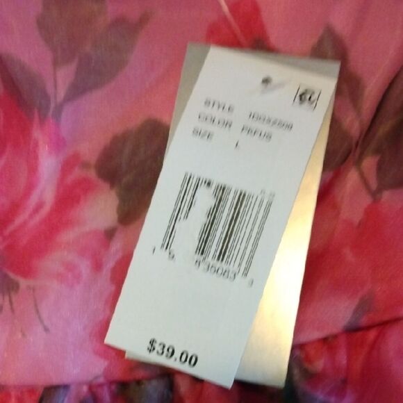 Elegant Pink Floral Blouse - Picture 4 of 4